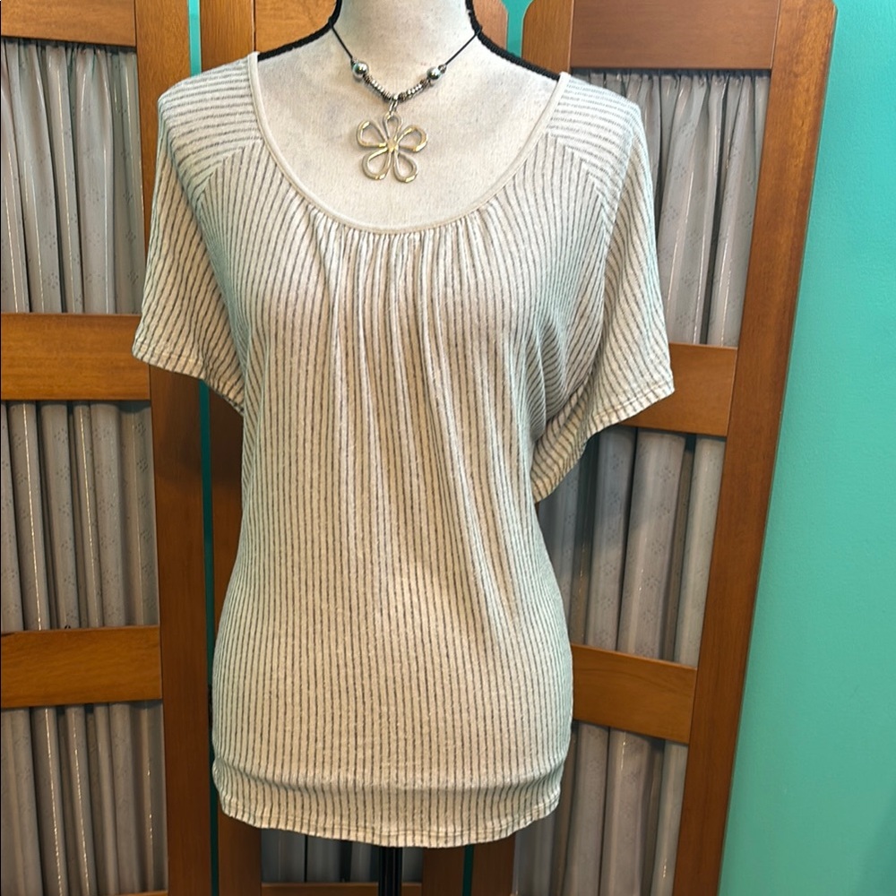 Striped Cream Women's Top